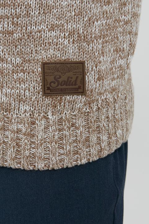Actual product image Solid Pomeroy Men's Cardigan Chunky Knit Jacket With Funnel Neck Made Of 100% Cotton (S)