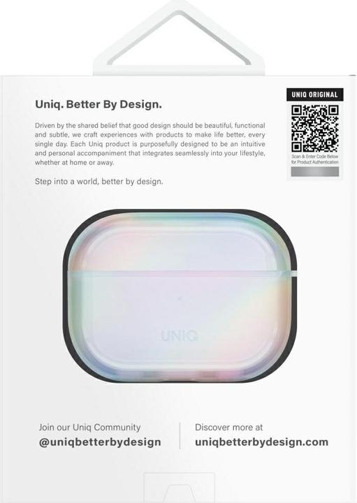 Immagine prodotto Uniq Case Iridescia for AirPods Pro 2 Hang Case holo quartz