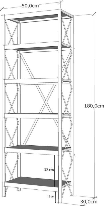 Produktbild Skye Decor Suadiye (50 x 30 x 180 cm)