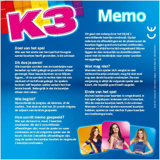 Image du produit K3 -Mémo (Néerlandais)