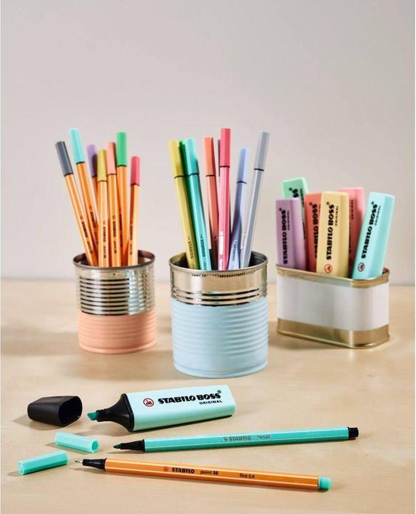 Produktbild STABILO Boss Original (Violett Pastel, Orange Pastel, Gelb Pastel, Grün Pastel, Blau Pastel, Pink Pastel, 5 mm, 6 x)