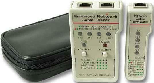 Image du produit EFB Elektronik 39938.1 Twisted pair cable tester Gris Testeur de câbles réseau