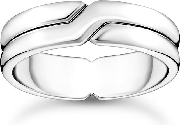 Actual product image Thomas Sabo Ring gekreuzt Silber (60, 925 Silver)