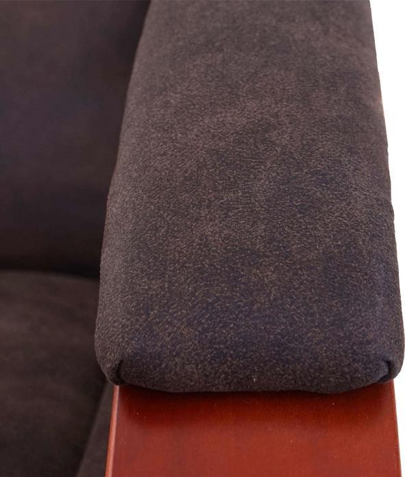 Produktbild Swisshandel24 Relaxliege, Relaxsessel Massagesessel, MIT Massage Stoff/Textil - Wildlederimitat braun