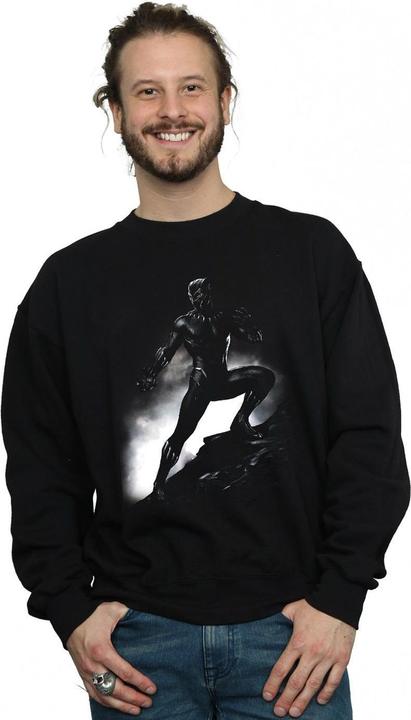 Produktbild Black Panther Stehende Pose Baumwoll Sweatshirt (L)