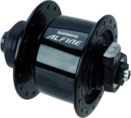 Shimano Nabendynamo ALFINE DH-S501 100 m Center-Lock 32-Loch 6V/3.0W QR schwarz (Scheibenbremse Center Lock)