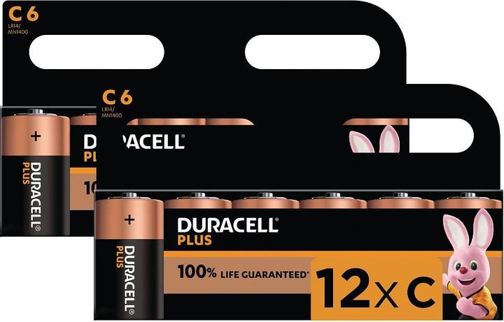 Produktbild Duracell Plus C Size 12 Pack (12 Stk., C)