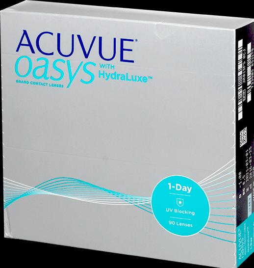 Actual product image Acuvue 1-Day Oasys with Hydraluxe (90 Piece, Daily lens, Spherical)
