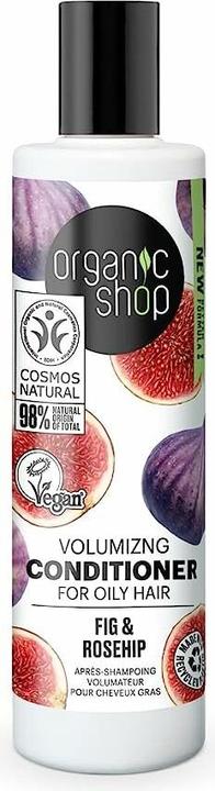 Image du produit Organic Shop Après-shampooing volumateur pour cheveux gras, figue et églantier (280 ml) (280 ml)