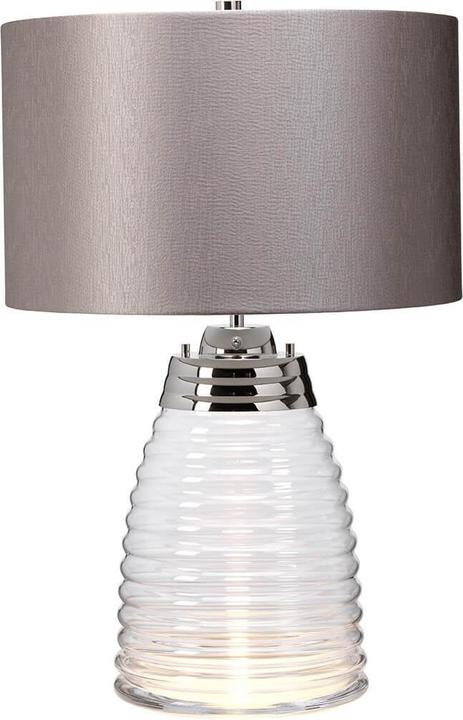 Produktbild Elstead Lighting Milne Tischleuchte E27 Poliertes Nickel Nebel (620 lm, E27)