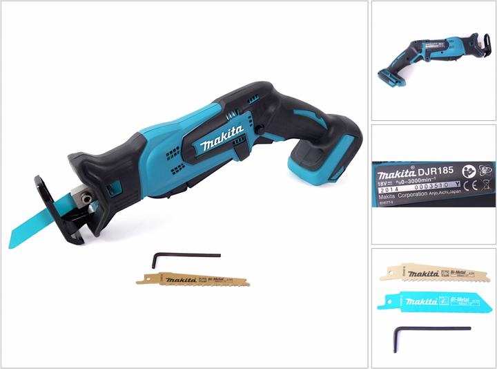 Immagine prodotto Makita DJR 185 Z Seghetto diritto a batteria 18 V - senza batteria, senza caricabatterie