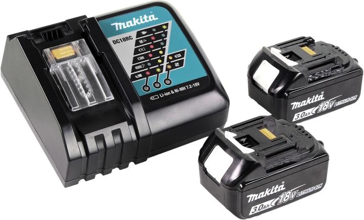 Produktbild Makita DRT 50 RFJ Akku Multifunktionsfräse brushless 18V + 2x Akkus 3,0 Ah + Schnellladegerät im Mak