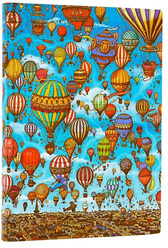 Paperblanks Notizbuch Flex Midi Festival der Ballons (À rayures, Couverture souple)