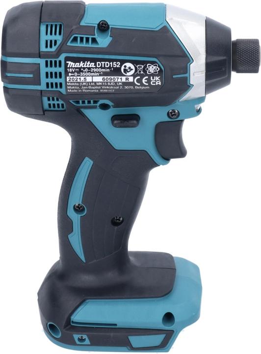 Actual product image Makita DTD 152 18 V Li-ion Cordless Impact Driver + 1 x Battery BL 1820 2 Ah - without charger (Rechargeable battery operated)