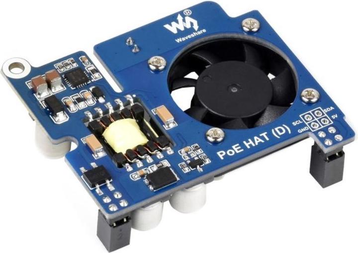 Produktbild WaveShare POE Power over Ethernet HAT D für Raspberry Pi