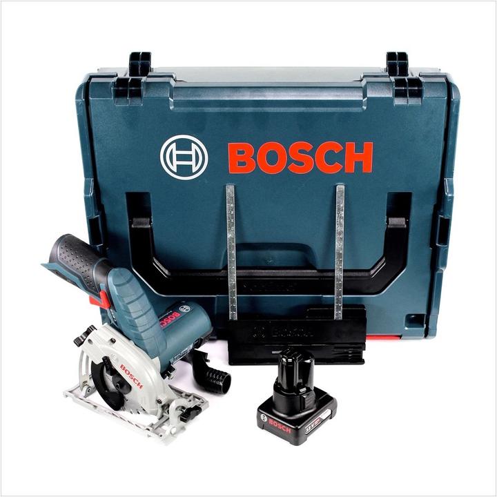 Produktbild Bosch Professional Bosch GKS 12V-26 Professional Akku Handkreissäge 12 V 85 mm + 1x Akku 6,0 Ah + L-Boxx - ohne Ladeger