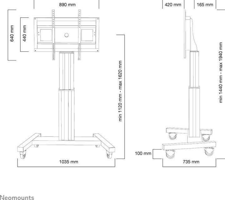 Image du produit Neomounts M2500 (Universel, 100", 150 kg)