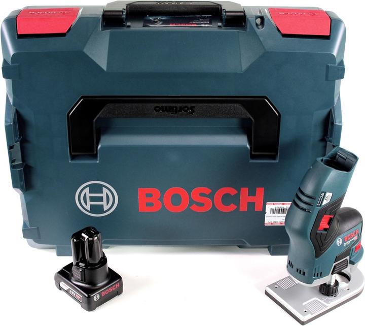 Produktbild Bosch Professional Bosch GKF 12V-8 Professional Akku Kantenfräse 12 V + 1x Akku 6,0 Ah + L-Boxx - ohne Ladegerät