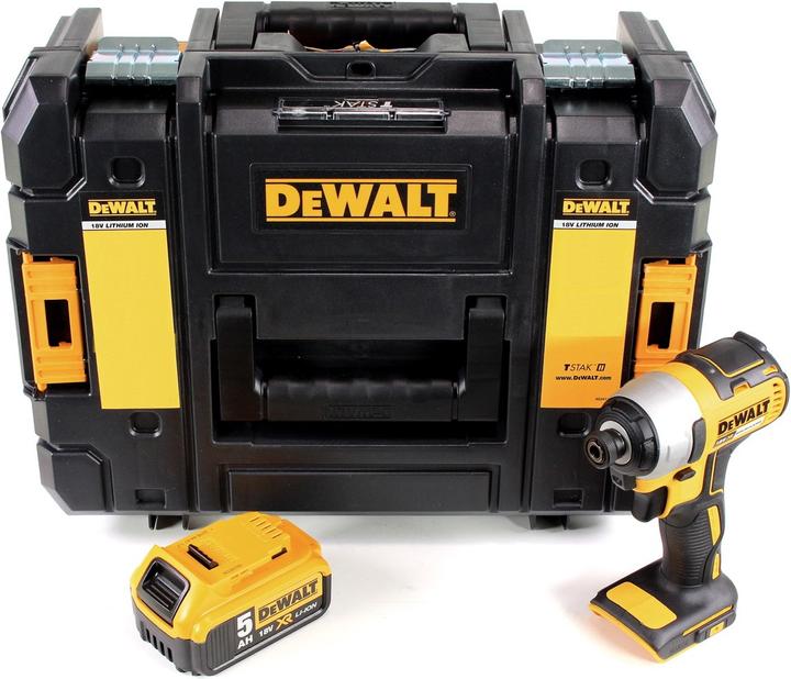 Actual product image DeWalt DCF 787 Battery impact wrench 18V 170Nm Brushless + 1x Battery 5,0Ah + TSTAK - without charger (Rechargeable battery operated)