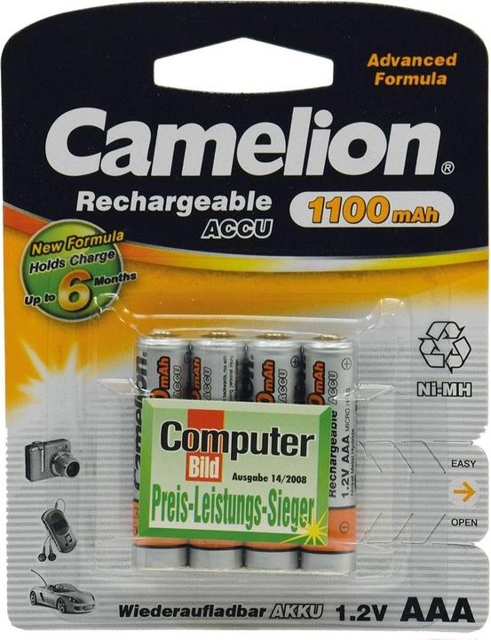 Actual product image Camelion Rechargeable Accu (4 pcs., AAA, 1100 mAh)
