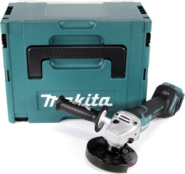 Actual product image Makita DGA 517 ZJ Battery angle grinder 18 V 125 mm Brushless + Makpac - without battery, without charger (125 mm)