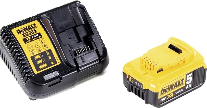 Produktbild DeWalt DCS 391 P1 Akku Handkreissäge 18 V 165 mm + 1x Akku 5,0 Ah + Ladegerät + TSTAK