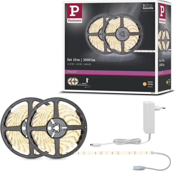Actual product image Paulmann Simp LED Strip (Warm white, 1000 cm, Indoor)