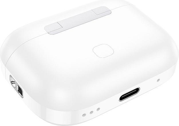 Actual product image Hoco - Wireless Earbuds (EW56 Plus) - Active Noise Cancelling, Bluetooth 5.3 - White (ANC, 4 h, Wireless)