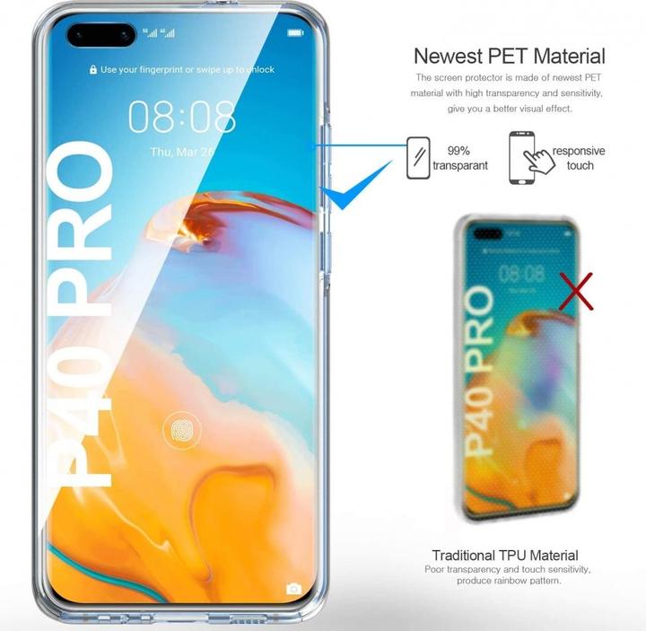 Immagine prodotto Screenguard Protezione schermo e corpo a 360° Huawei P40 Pro Cover con pellicola (Huawei P40 Pro+)
