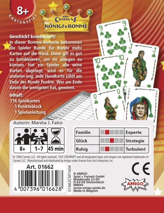 Produktbild Amigo Königs-Rommé Five Crowns (Deutsch)