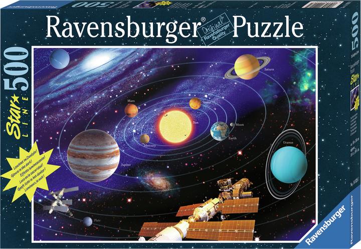 Ravensburger - 500 Teile Star Line fluoreszierend - Das Sonnensystem (500 Teile)