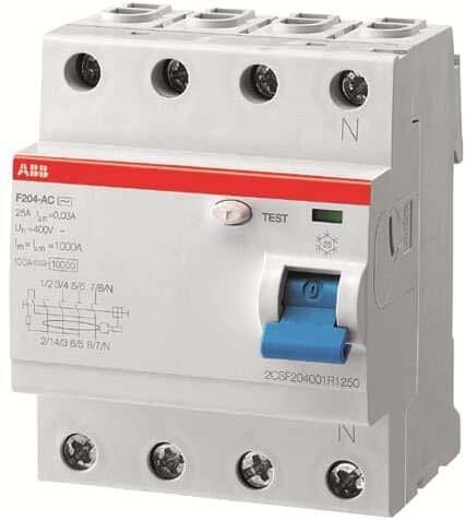 ABB F204A-40/0,1 FI-Schutzschalter 40A 4p 100mA