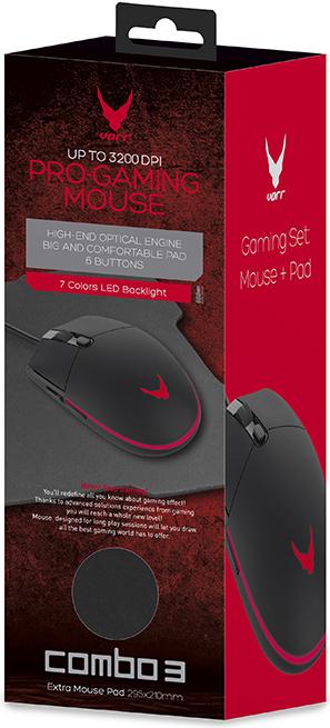 Actual product image Omega VSETMPX5 Mouse Ambidextrous Optical 3200 DPI (Cable)