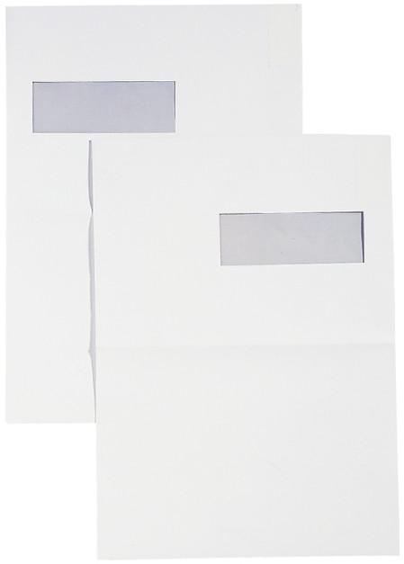 Actual product image Quantore 250 self-adhesive envelopes 120gr with window right C4 229 x 324 mm (229 x 324 mm, 250 x)