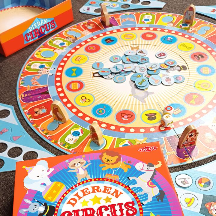 Produktbild Selecta Spielzeug Tierzirkus-Brettspiel (Niederländisch)