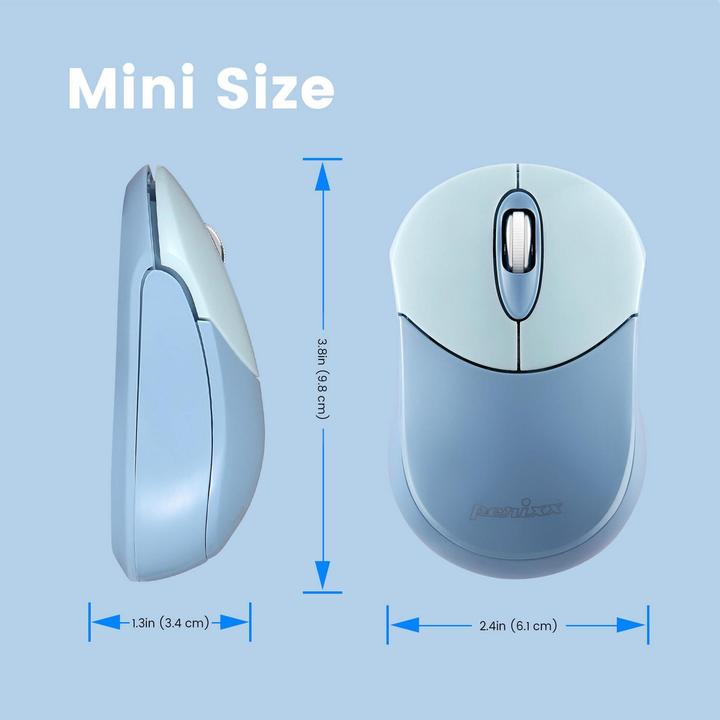 Produktbild Perixx PERIMICE-802BL, Bluetooth-Maus für PC und Tablet, schnurlos, blau (Kabellos)