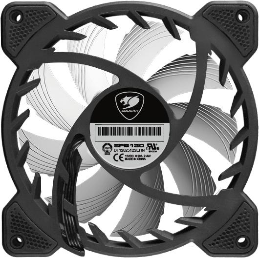 Produktbild Cougar Gaming VORTEX RGB SPB 120 Cooling Fan Computergehäuse Kühler 12 cm Schwarz