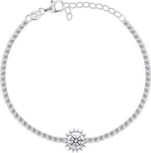 Image du produit Brilio Silver - Bracelet en argent étincelant avec zircons BRC76W