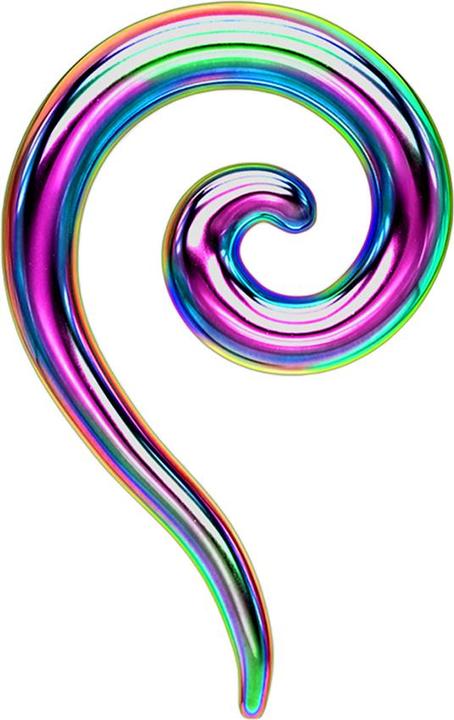 Produktbild Star Piercing Taper Dehnspirale farbig (ohne Messing, Chirurgenstahl 316L)