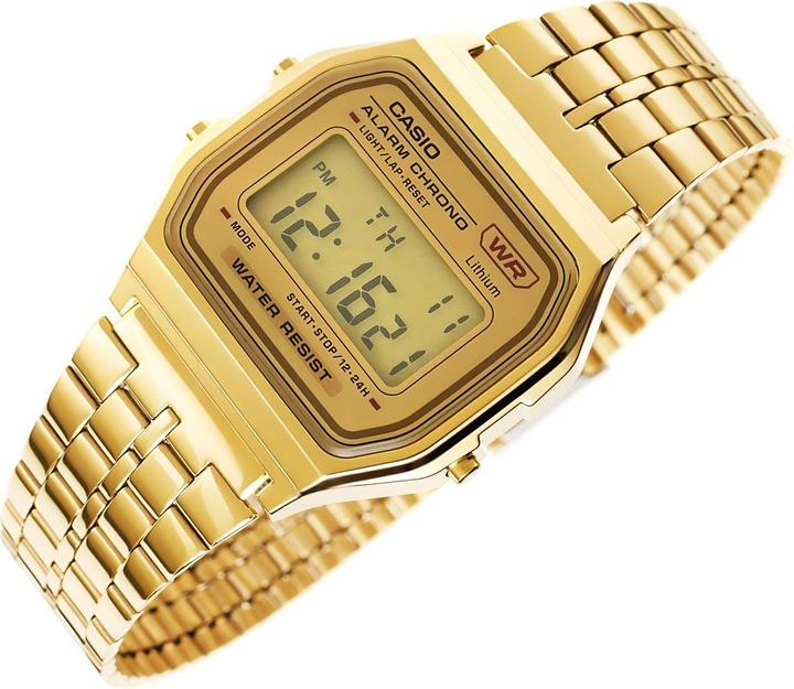 Actual product image Casio Retro Vintage - A158WETG-9AEF (Digital watch, 34 mm)