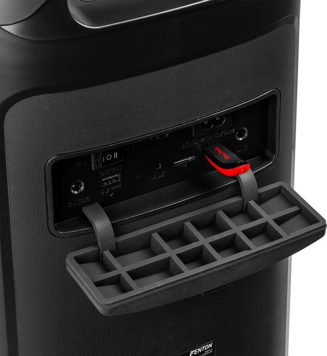 Immagine prodotto Fenton Bluetooth Speaker Pulse130 Schwarz (12 h, Batteria ricaricabile, Corrente elettrica)