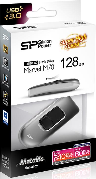 Actual product image Silicon Power Marvel M70 USB Flash Drive USB Type-A 3.2 Gen 1 (3.1 Gen 1) (32 GB, USB 3.2, USB-A)