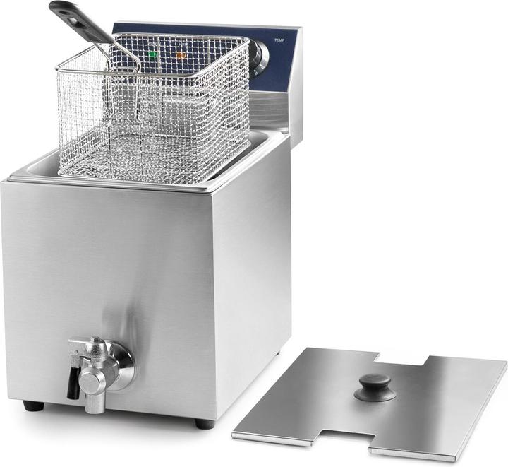 Image du produit Lacor 69468 69468 Friteuse électrique avec robinet 3250 W 8 L Acier inoxydable