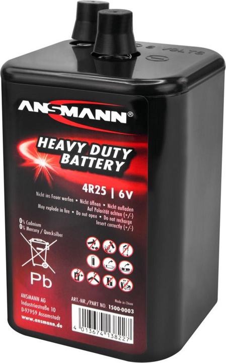 Actual product image Ansmann 4R25 Federkon (1 pcs., 4R25, 9000 mAh)