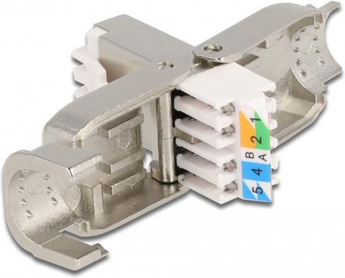 Produktbild Delock RJ45 Stecker Cat.6A STP werkzeugfrei (Netzwerkkabel Stecker)