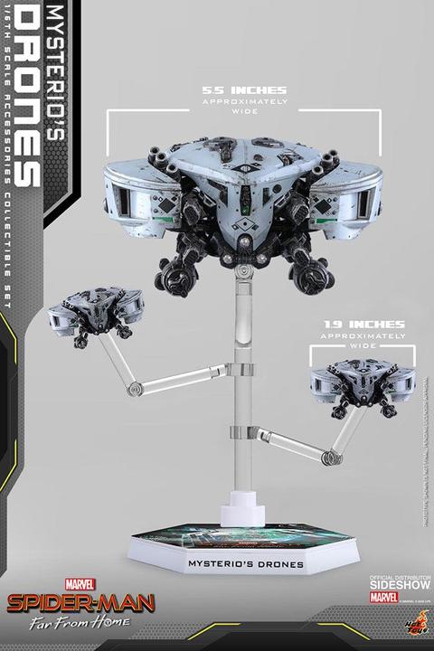 Actual product image Hot Toys Spider-Man: Far From Home "Mysterio's Drones" 1/6 Accessory Set