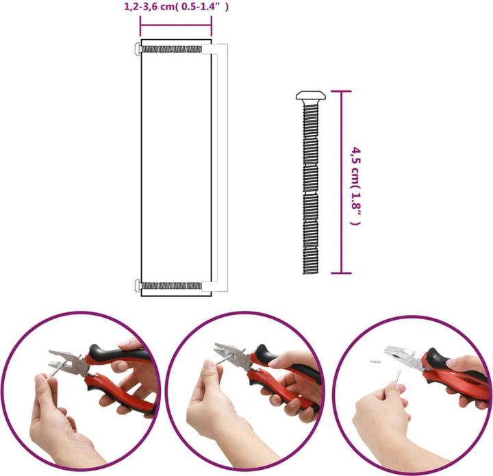 Image du produit VidaXL Poignées de meubles 10 pcs. argent 320 mm acier inoxydable,couleur