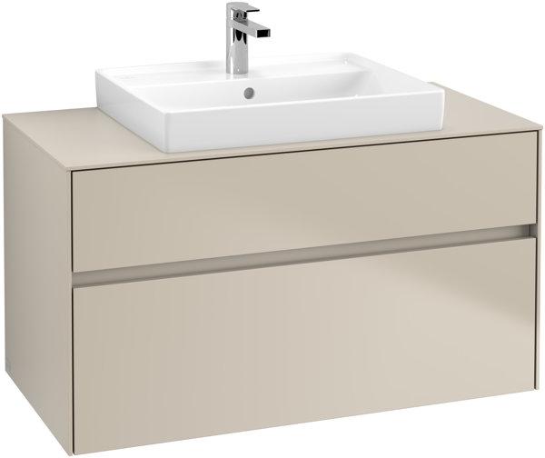 Produktbild Villeroy & Boch Collaro Waschbeckenunterschrank 1000x548x500 mm, 2 Auszüge, für Waschbecken mitti
