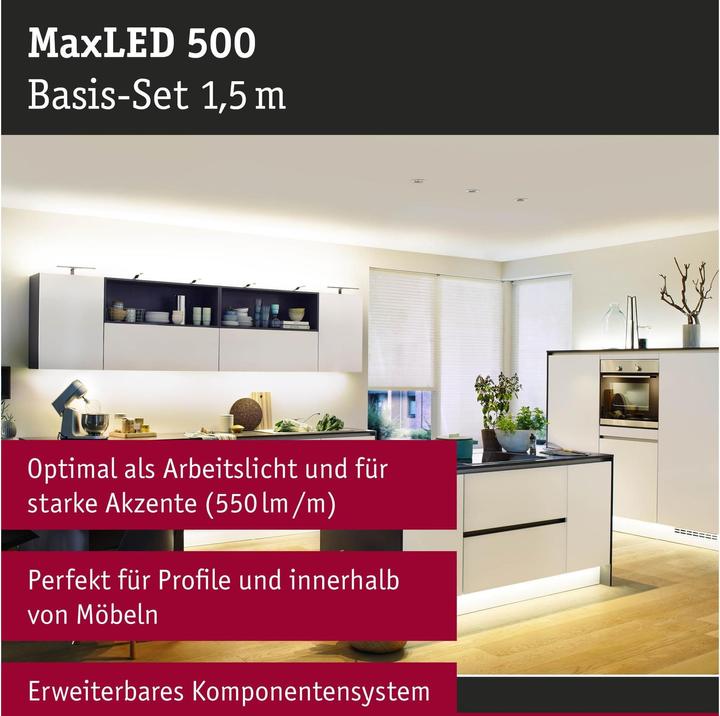 Actual product image Paulmann MaxLED 500 Stripe Set (Warm white, 150 cm, Indoor)