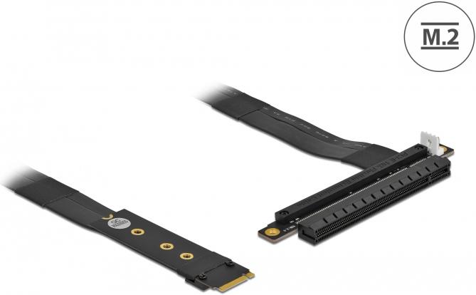 Produktbild Delock M.2 Key M zu PCIe x16 NVMe Adapter mit 20 cm Kabel